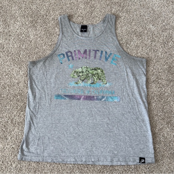 Men’s Primitive Skateboarding Sleeveless gray Tank Shirt size XL - Picture 1 of 6